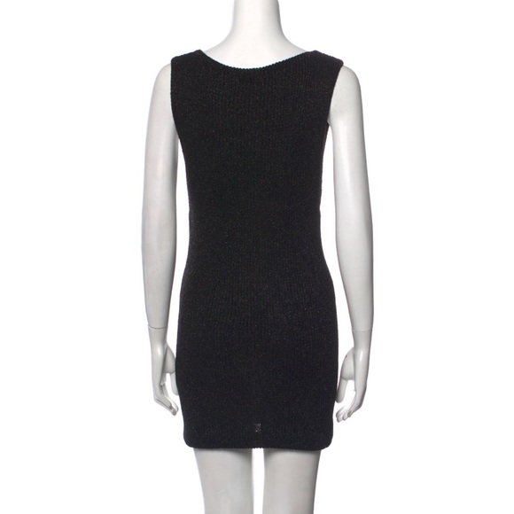 Saint Laurent black knit dress sz Small NWT - Picture 2 of 7